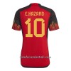 Camiseta de fútbol Bélgica Hazard 10 Primera Equipación Mundial 2022 - Hombre